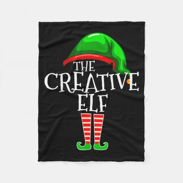 The Creative Elf Family Matching Group Christmas  Fleece Blanket (Front)