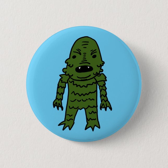 The Creature from the Black Lagoon 6 Cm Round Badge (Front)