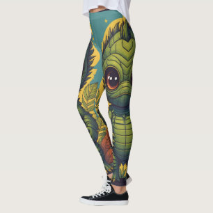 The Creature From The Black Lagoon Halloween Leggings