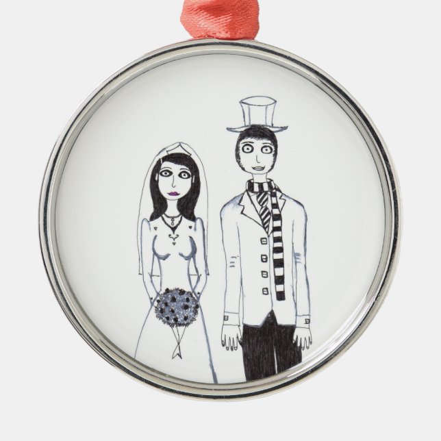 The creepy wedding metal tree decoration (Front)