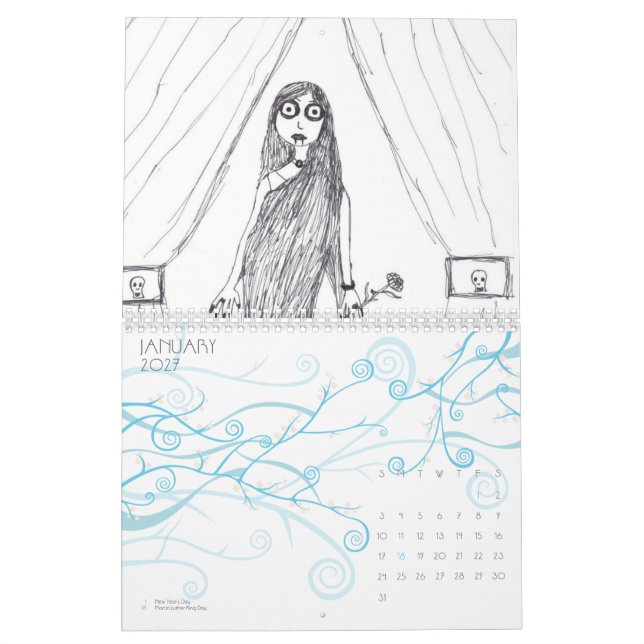 The Creepy Year Calendar (Jan 2027)