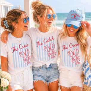 The Crew Coastal Lobster Bachelorette Party T-Shirt