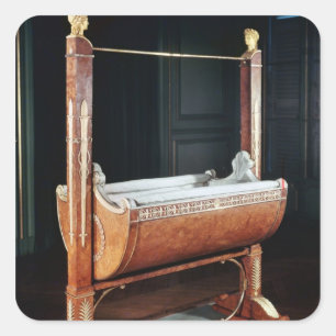 The crib of the King of Rome  from Saint-Cloud Square Sticker