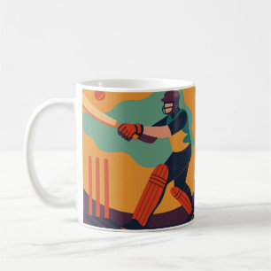 The Cricketer  Coffee Mug