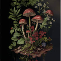 The Crimson Cluster Decoupage Paper