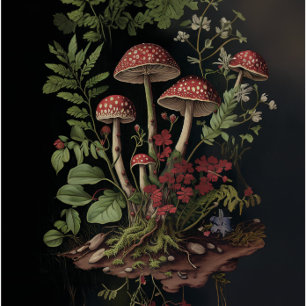 The Crimson Cluster Decoupage Paper