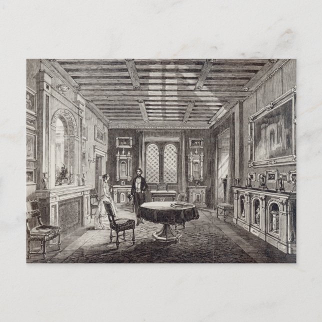 The Crimson Drawing Room, Lansdown Tower Postcard (Front)