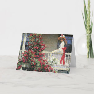 The Crimson Rambler Fine Art Card