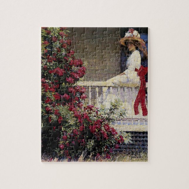 The Crimson Rambler Jigsaw Puzzle (Vertical)