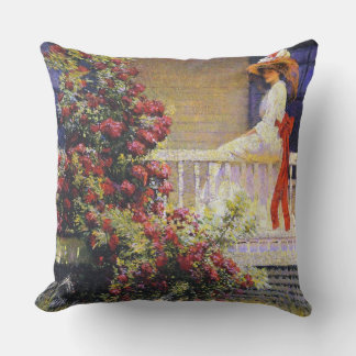 The Crimson Rambler Outdoor Cushion