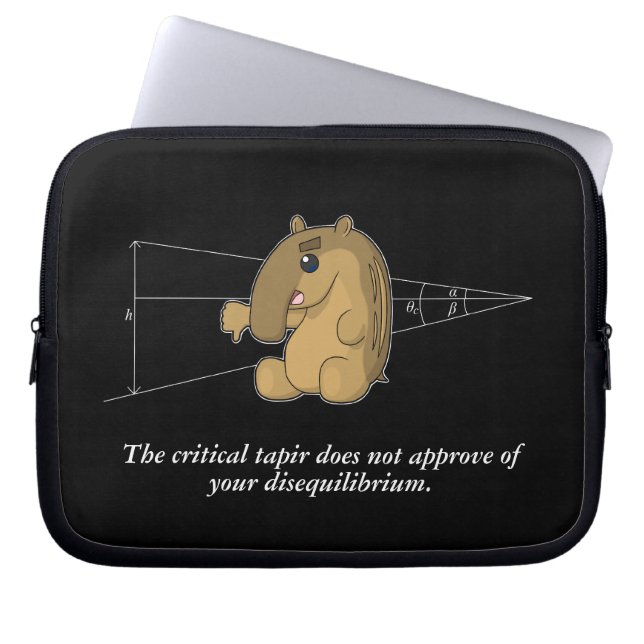 The Critical Tapir- Structural Geology Laptop Sleeve (Front)