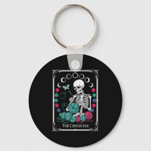 The Crocheter Tarot Card Funny Yarn Design Key Ring