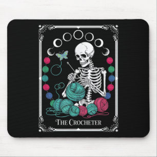 The Crocheter Tarot Card Funny Yarn Design Mouse Pad