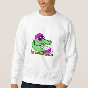 The Crocodile inside me   cute beautiful design Sweatshirt