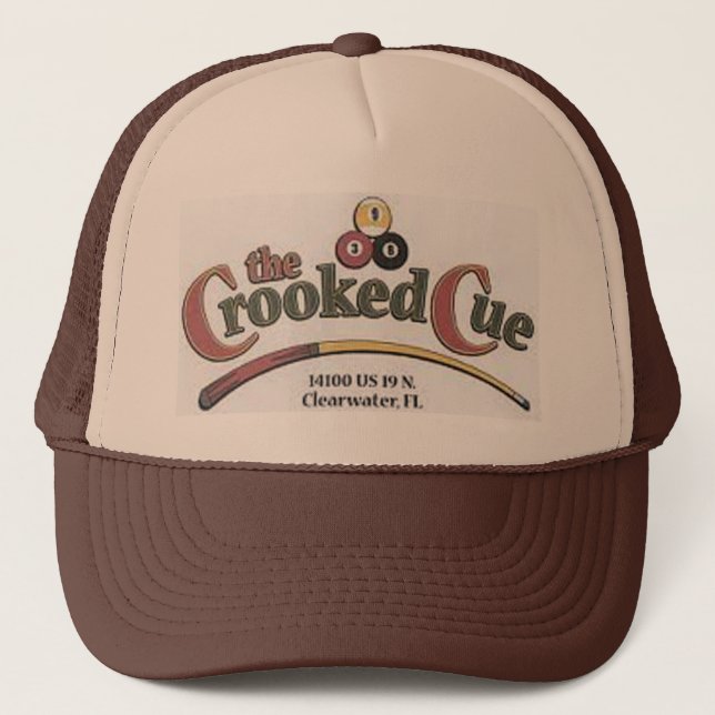 The Crooked Cue Trucker Hat (Front)