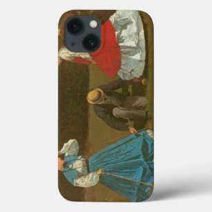 The croquet game, 1866 (oil on canvas) iPhone 13 case