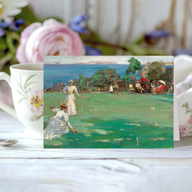 The Croquet Party | Sir John Lavery Card (Creator Uploaded)