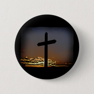 The Cross 6 Cm Round Badge