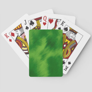The cross and the green of the forest playing cards