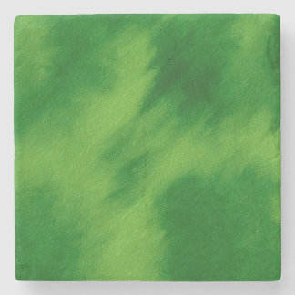 The cross and the green of the forest stone coaster