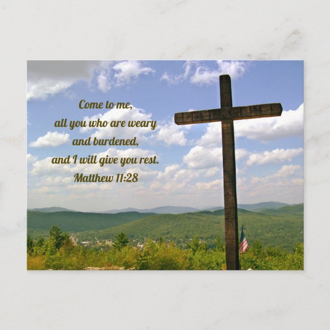 The Cross, Easter Service Invitation Postcard (Front)