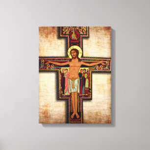 The Cross of San Damiano Canvas Devotional Image. Print