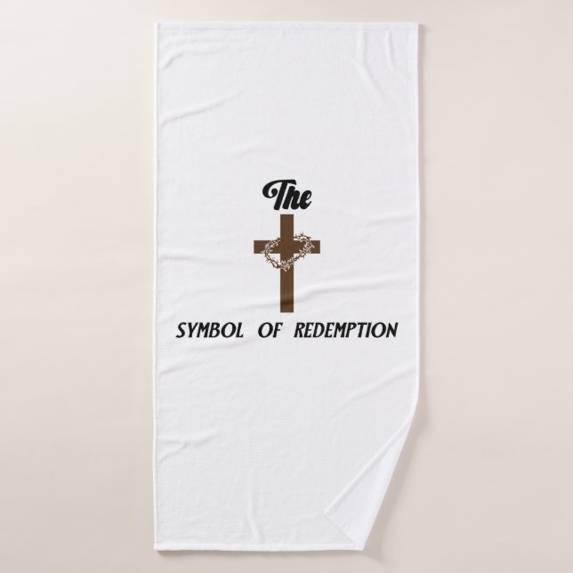 THE CROSS. SYMBOL OF REDEMPTION. BATH TOWEL (Bath Towel)