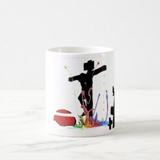 the crow and cross coffee mug