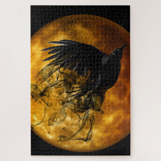 The Crow and Moon Jigsaw Puzzle 1014 pcs (Vertical)