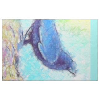 The crow art panel fabric