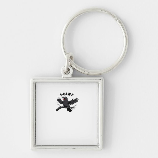 The Crow F-Caw-F (F Off) Essential Key Ring (Front)