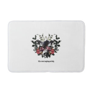 The Crow Laughing Awfully Bath Mat