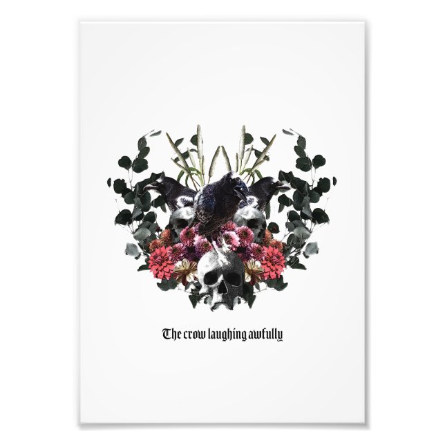 The Crow Laughing Awfully Photo Print (Front)
