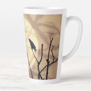 The Crow, The Moon, The Shadows Latte Mug