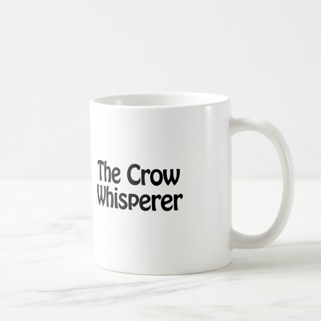 the crow whisperer coffee mug (Right)