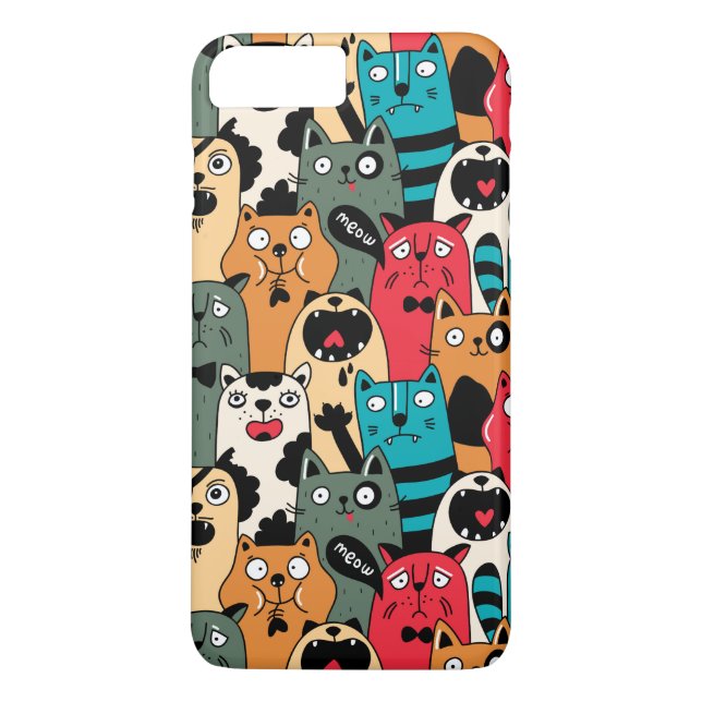 The crowd of cats Case-Mate iPhone case (Back)