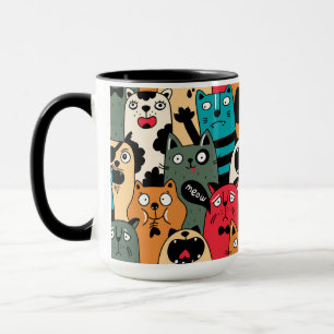The crowd of cats mug