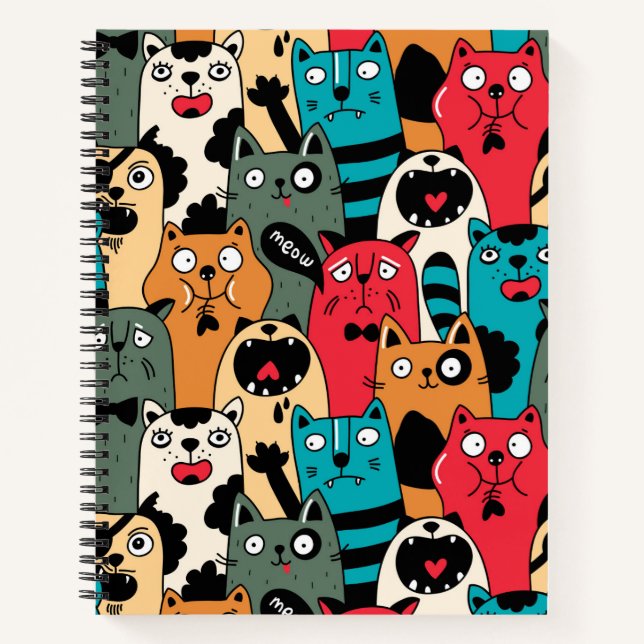 The crowd of cats notebook (Front)