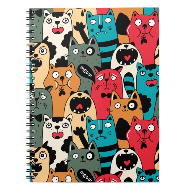 The crowd of cats notebook (Front)