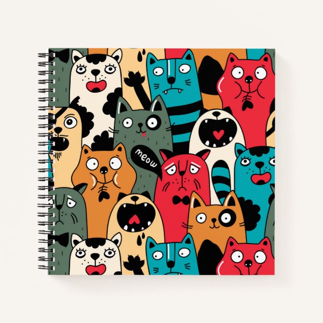 The crowd of cats notebook (Front)