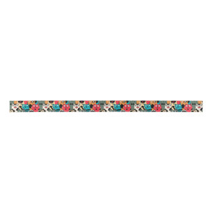 The crowd of cats satin ribbon