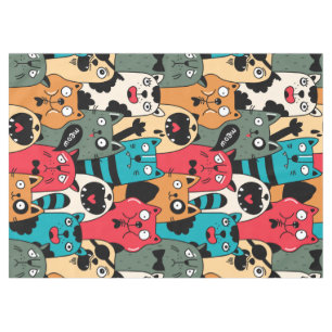 The crowd of cats tablecloth