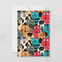 The crowd of cats