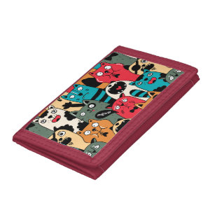 The crowd of cats trifold wallet