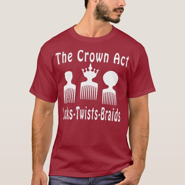 The Crown Act  ADOS Hair Stylist Hair Dresser T-Shirt (Front)