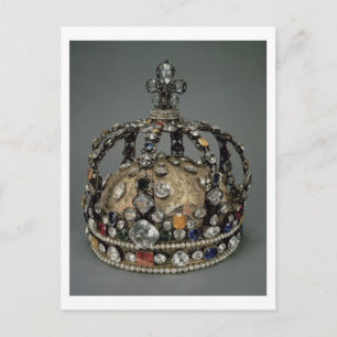 The Crown of Louis XV, 1722 (gilded silver, replac Postcard