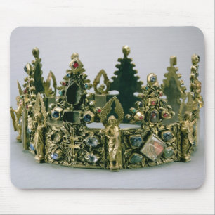 The crown of St. Louis, 13th century (silver-gilt Mouse Pad