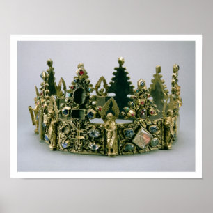 The crown of St. Louis, 13th century (silver-gilt Poster