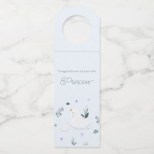 The Crowned Swan Bottle Tag