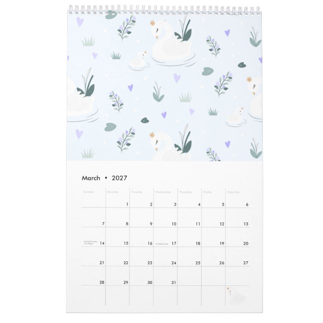 The Crowned Swan Calendar (Mar 2027)